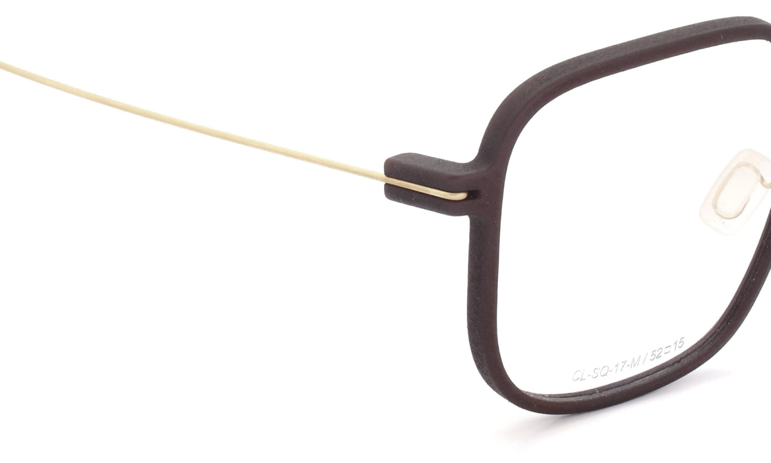 Annu メガネ通販 Square 17 M DBR-Float/Gold