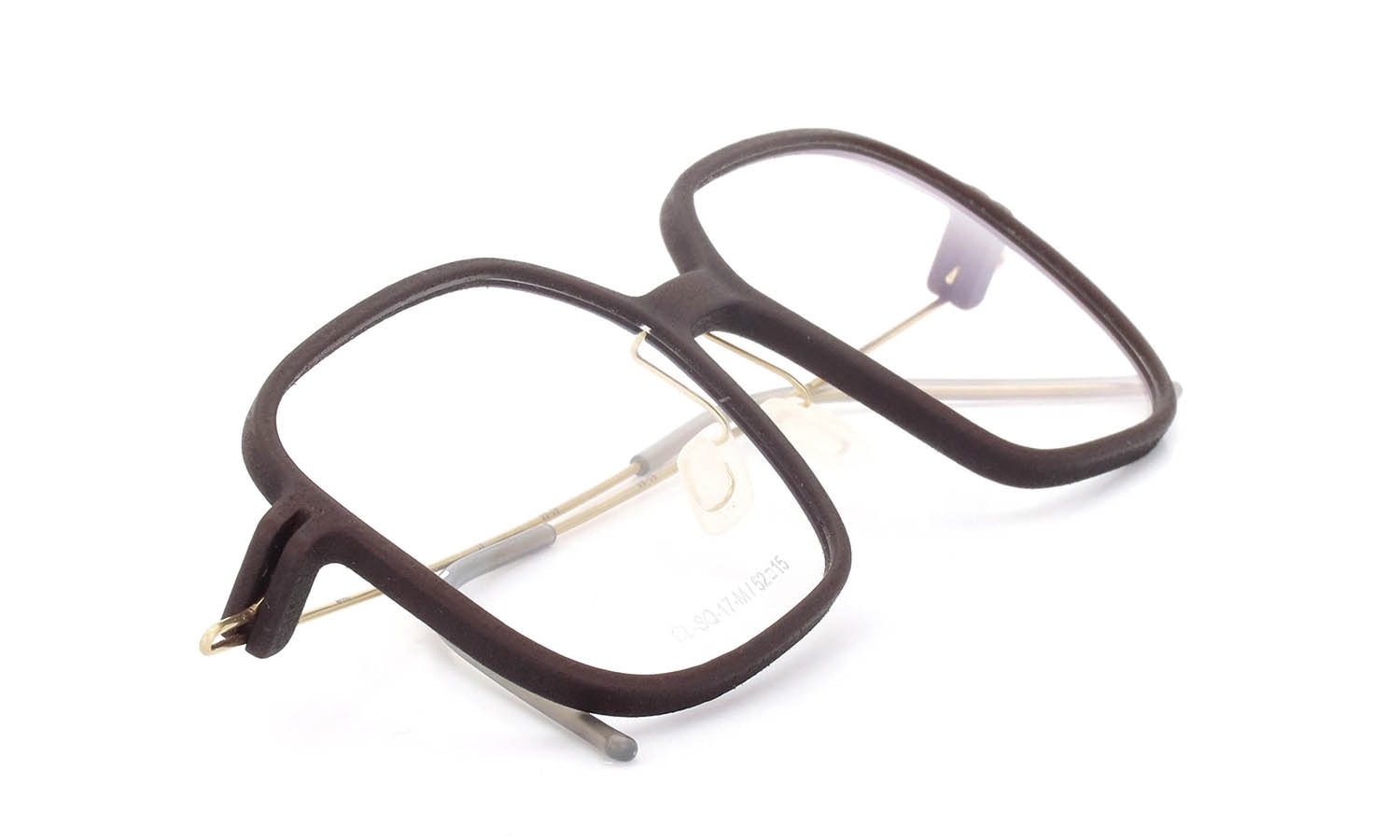 Annu メガネ通販 Square 17 M DBR-Float/Gold