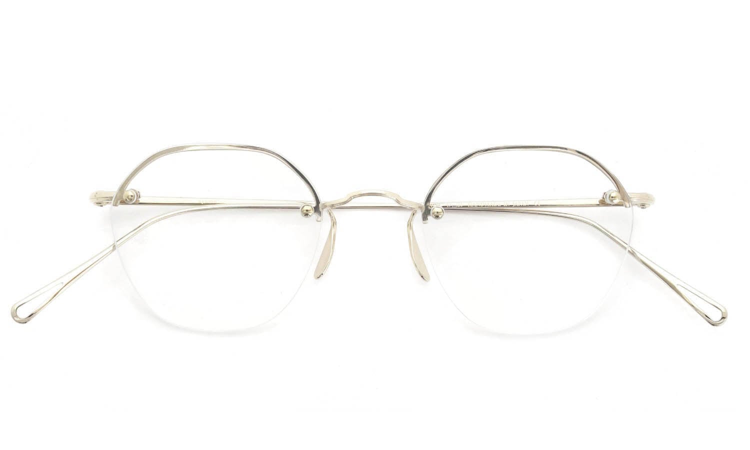 ayame 縁無しメガネ通販 HEX RW col.CG