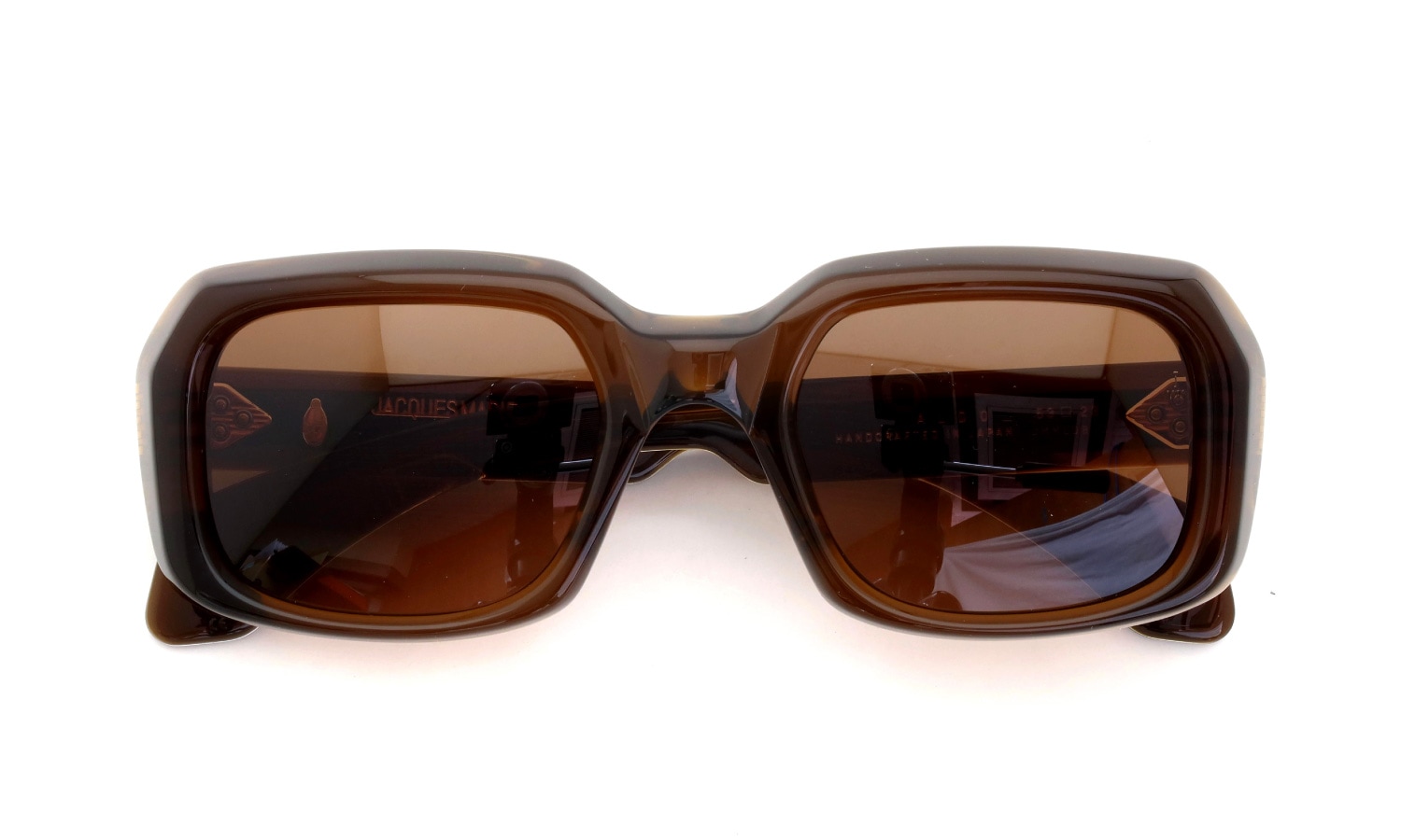 JACQUESMARIEMAGE サングラス通販 ALDO col.Cafe /Hazel JMMLD-B22 折りたたみ正面