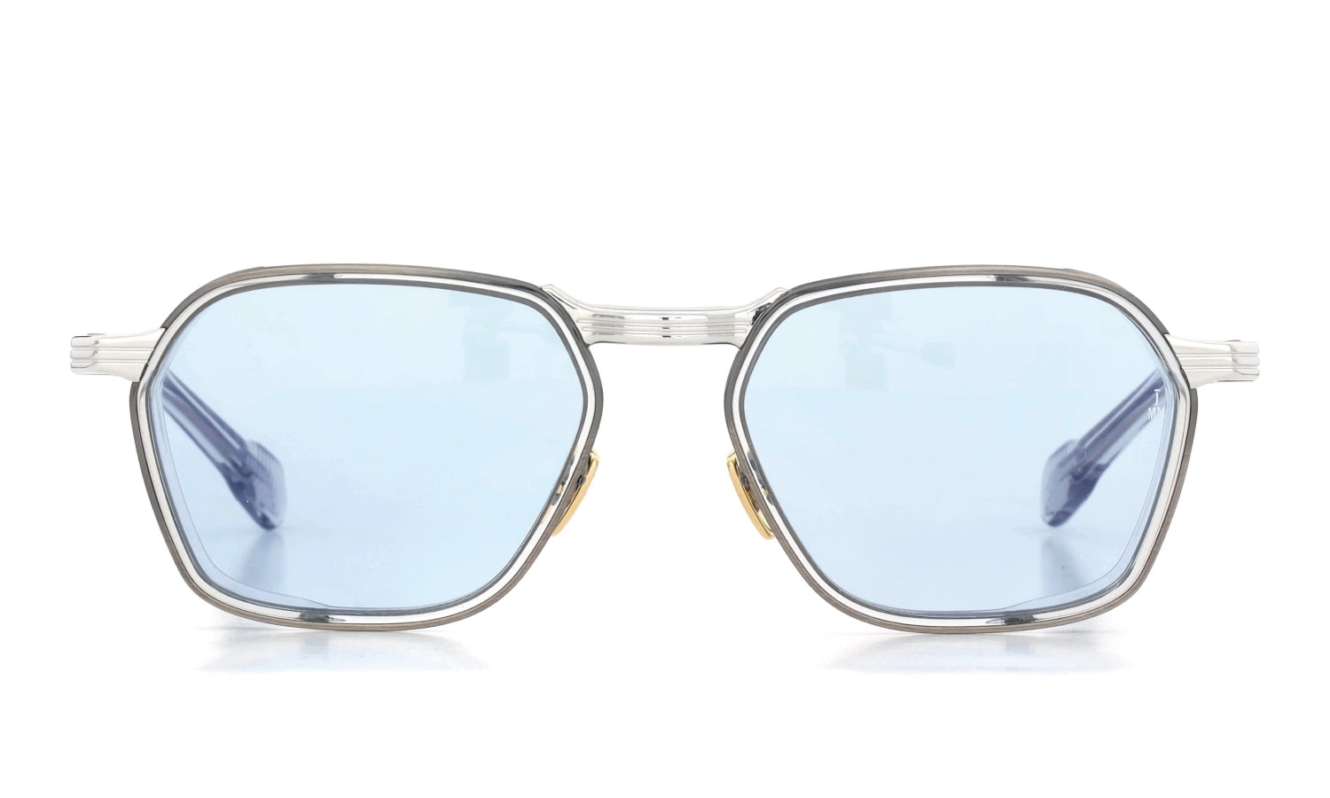JACQUESMARIEMAGE サングラス BECKETT col.Antique Silver /Serene Blue 正面
