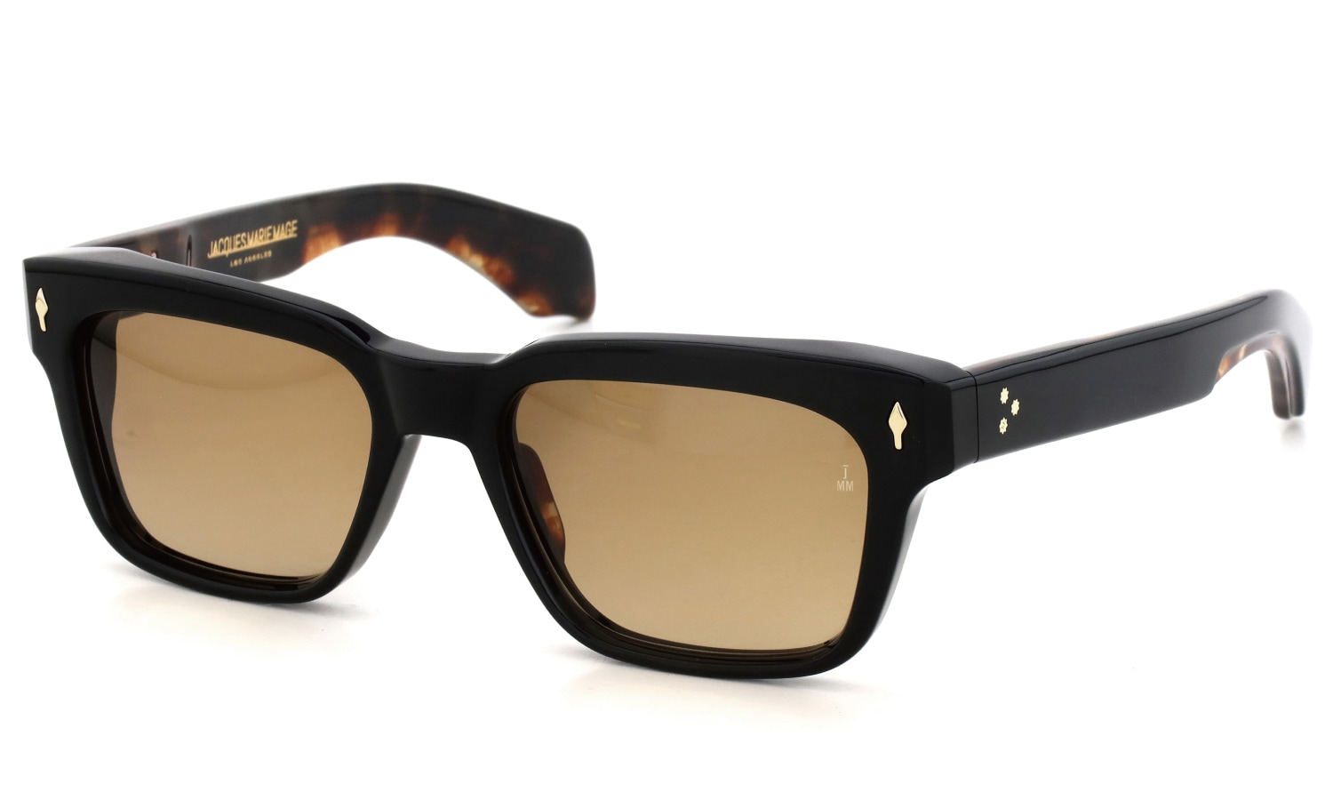 JACQUESMARIEMAGE サングラス MOLINO col.Noir-15 /Brass Gradient JMMML-15A 斜め正面