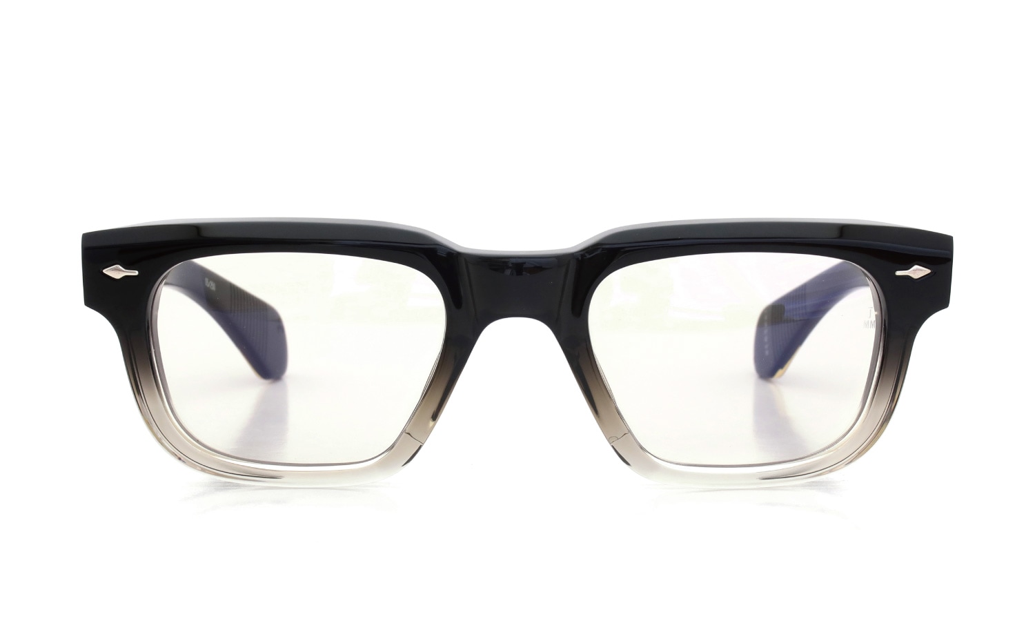 JACQUESMARIEMAGE 巨匠シリーズ メガネ SHIBUSAWA col.Black Fade /Superlight Green 正面